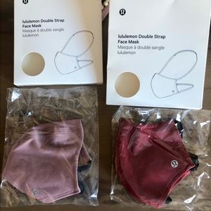 Lululemon double strap face masks